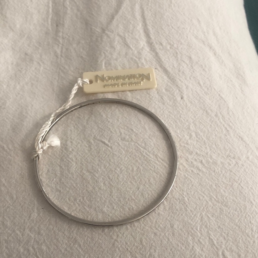 Nomination Silver-Tone Thin Bangle Bracelet - Silver